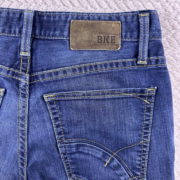 BKE Aaron Jeans Mens Size 30R 30x32 Blue Slim Fit Stretch Wiskered Denim - Picture 13 of 14